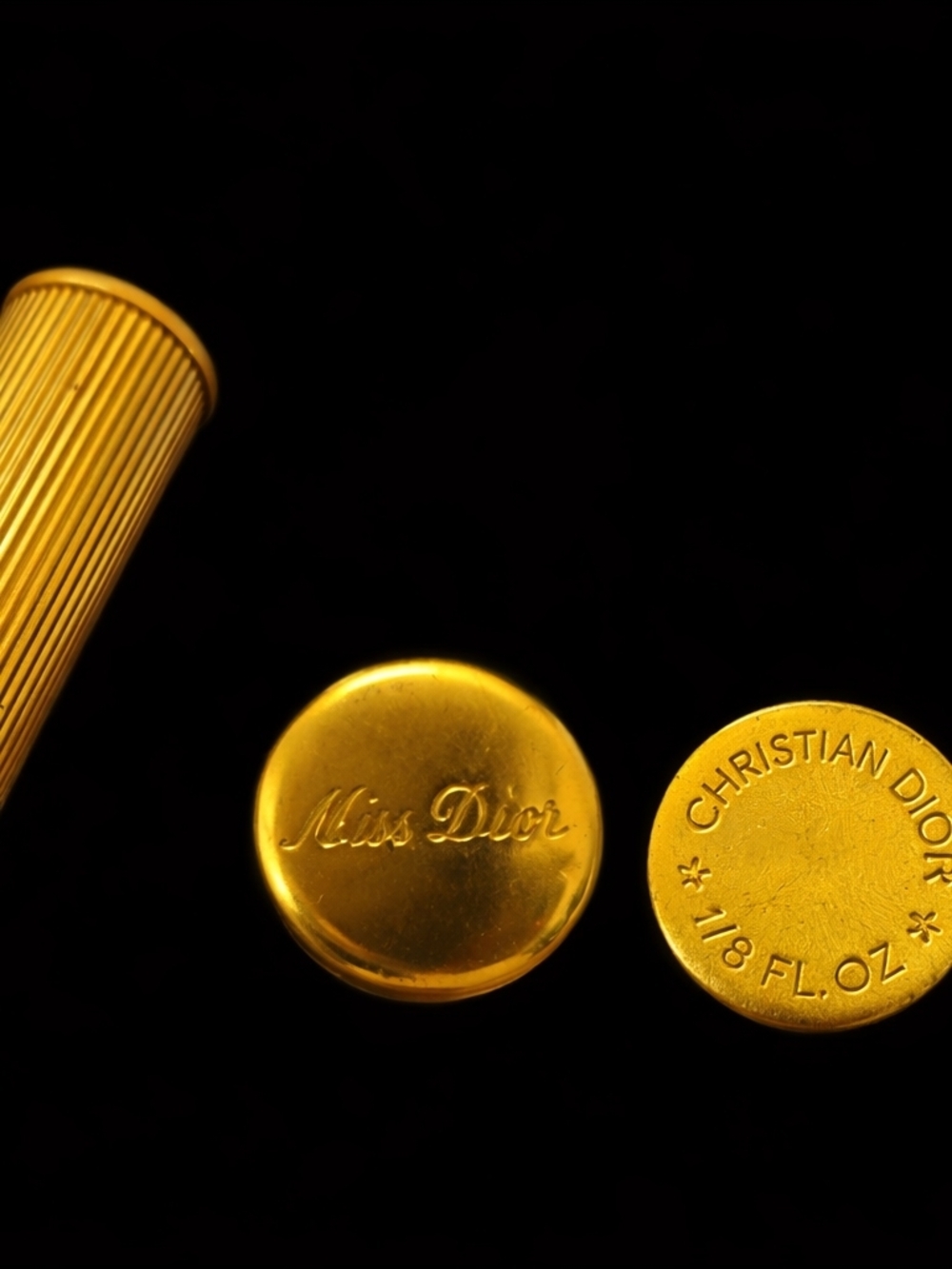 Dior Gold Miss Dior Lipstick Case Pieces
